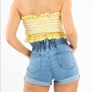 Shorts - High Waisted Denim Shorts Shorts - High Waisted Denim Shorts